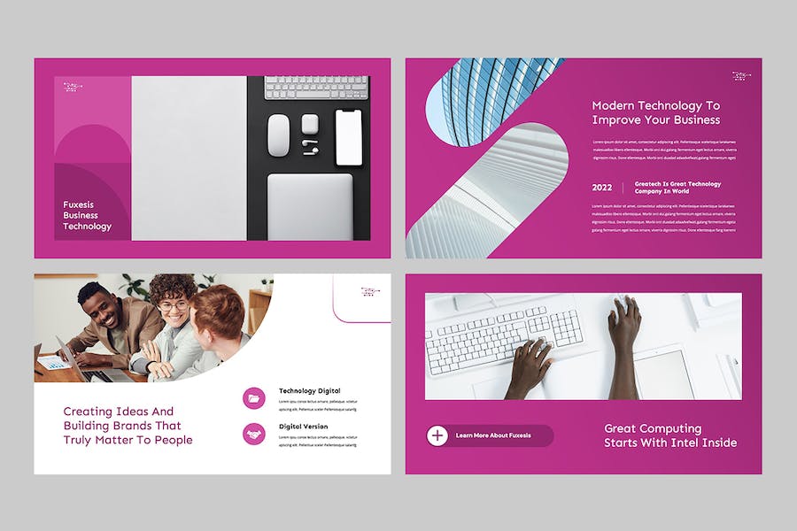 科技产品互联网创新技术Keynote模板 - 顶尖PPT