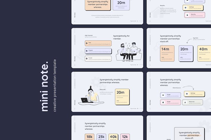 手绘涂鸦风商务演示keynote模板 - 顶尖PPT