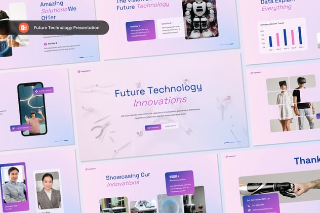 未来技术AI人工智能PPT模板 - 顶尖PPT