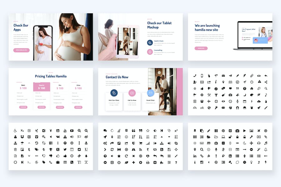 医学检查孕期健康产检知识科普PPT模板 - 顶尖PPT