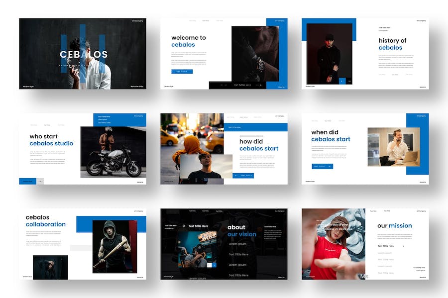 城市摄影展示产品营销策划品牌展示多用途PPT模板 - 顶尖PPT