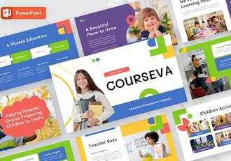 儿童教育课程学习展示PPT模板 - 顶尖PPT