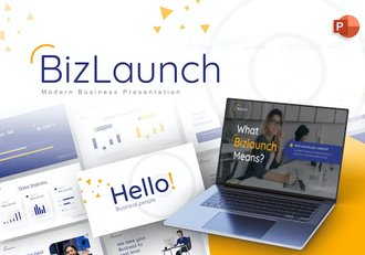 现代商业风格企业介绍业务合作PPT模板 - 顶尖PPT