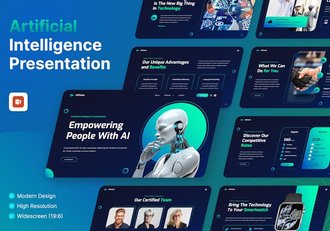 AI人工智能PPT模板 - 顶尖PPT