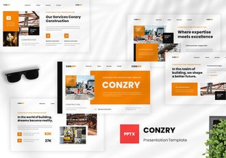 建筑施工项目管理推进展示PPT模板 - 顶尖PPT