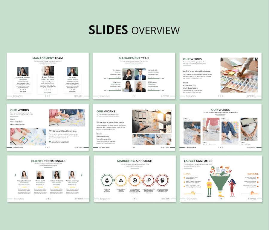 网站提案创意展示PPT模板 - 顶尖PPT