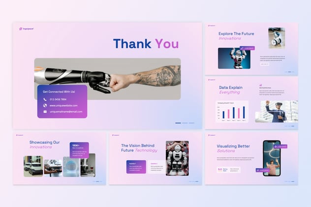 未来技术AI人工智能PPT模板 - 顶尖PPT