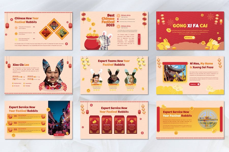 中国新年传统文化演讲Keynote模板 - 顶尖PPT