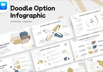 涂鸦风格商务信息图形keynote模板 - 顶尖PPT