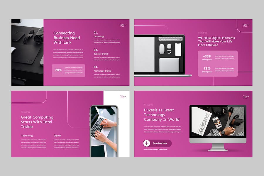 科技产品互联网创新技术Keynote模板 - 顶尖PPT