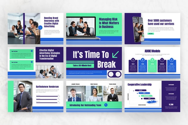 数字广告新趋势主题keynote模板 - 顶尖PPT