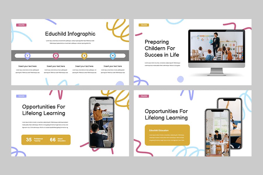 儿童早教培训教育课程学习PPT模板 - 顶尖PPT