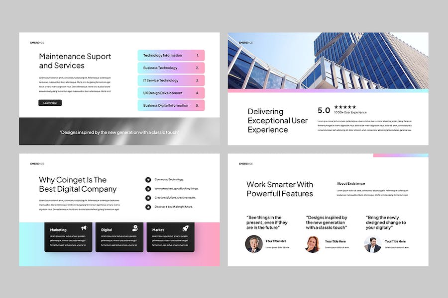 商务汇报企业介绍市场分析PPT模板 - 顶尖PPT