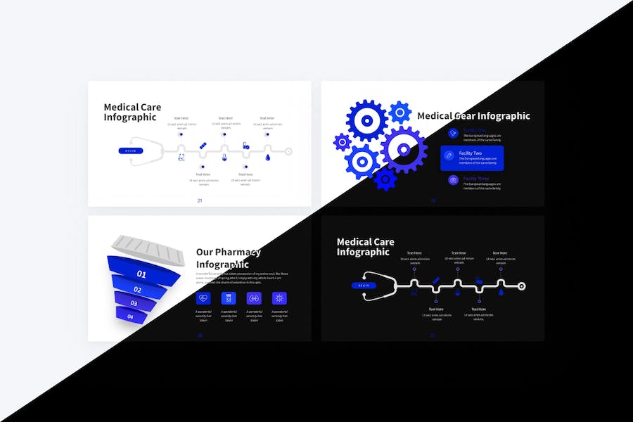 蓝色现代医学医药主题PPT模板 - 顶尖PPT