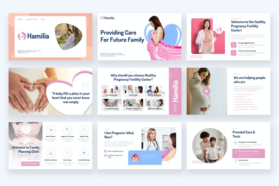 医学检查孕期健康产检知识科普PPT模板 - 顶尖PPT