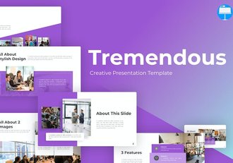 紫色创意教育教学keynote模板 - 顶尖PPT