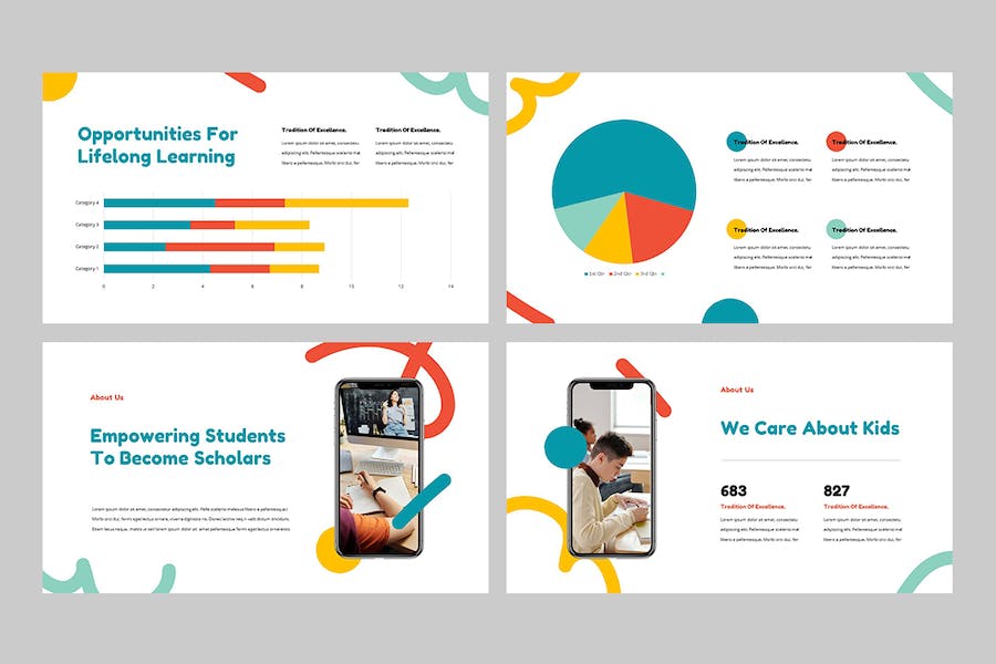 国外儿童教育学习Keynote模板 - 顶尖PPT