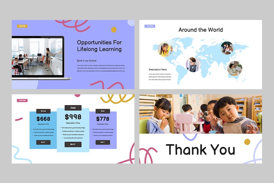 儿童早教培训教育课程学习PPT模板 - 顶尖PPT