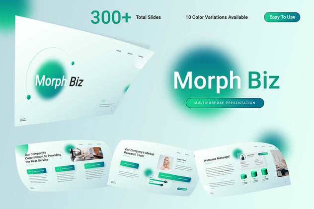 新拟态毛玻璃质感高端商务PPT模板 - 顶尖PPT