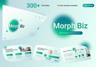 新拟态毛玻璃质感高端商务PPT模板 - 顶尖PPT