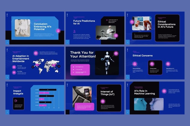 人工智能AI科技未来keynote模板 - 顶尖PPT