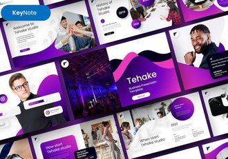 业务合作项目展示keynote模板 - 顶尖PPT