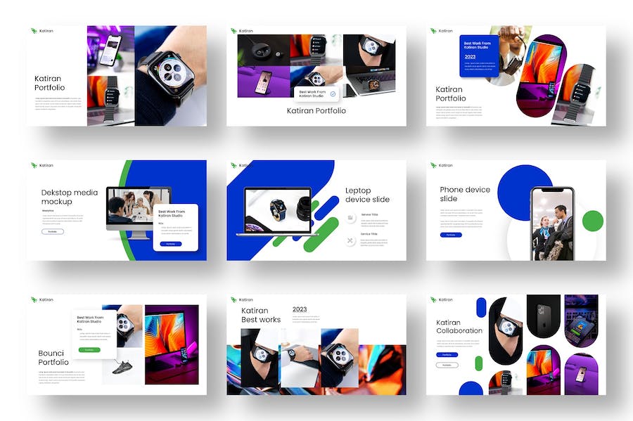 蓝绿色创意大气产品推广商业计划企业合作多用途PPT模板 - 顶尖PPT