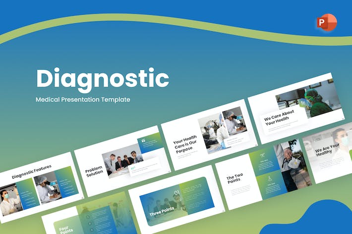 诊断医疗医学研究PPT模板 - 顶尖PPT