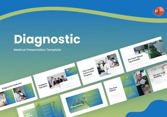 诊断医疗医学研究PPT模板 - 顶尖PPT