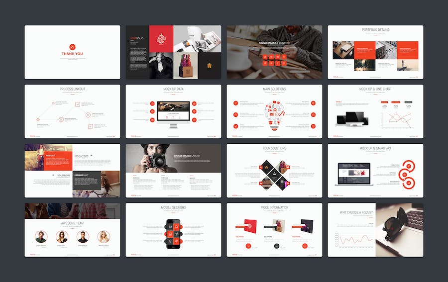 创意商务风格企业通用数据图形PPT模板 - 顶尖PPT