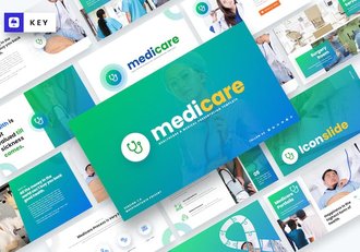 医疗保险主题keynote模板 - 顶尖PPT