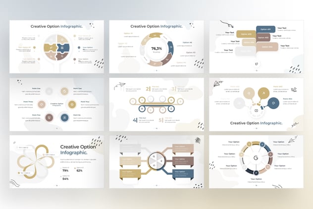涂鸦风格商务信息图形keynote模板 - 顶尖PPT