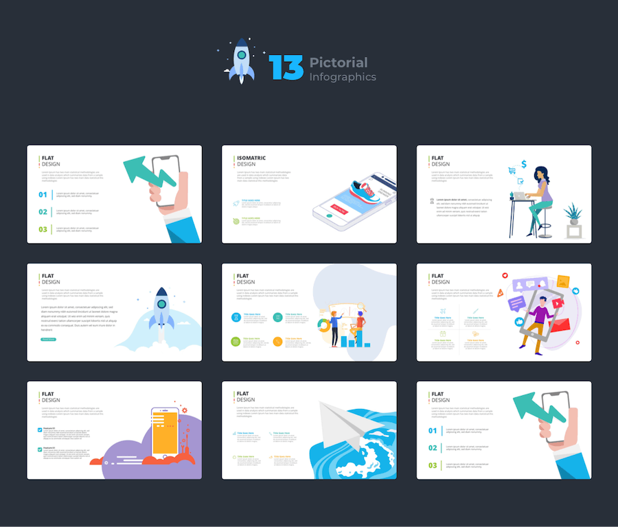 国外信息图表数据可视化高级PPT模板 - 顶尖PPT