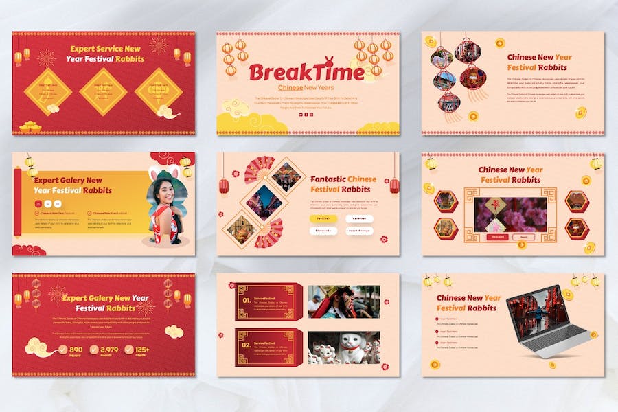 中国新年传统文化演讲Keynote模板 - 顶尖PPT