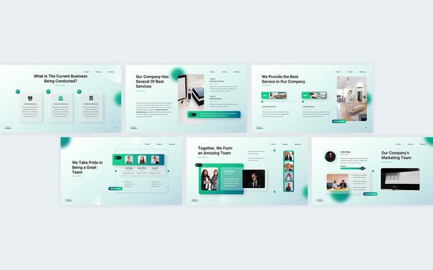 新拟态毛玻璃质感高端商务PPT模板 - 顶尖PPT