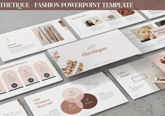 精美时尚杂志风摄影展女性产品展示多用途PPT模板 - 顶尖PPT