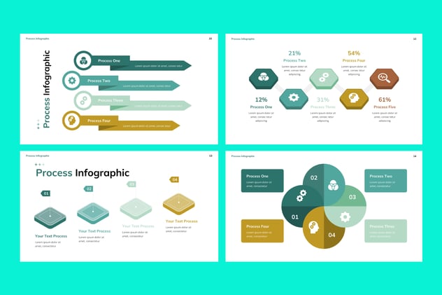 可视化流程步骤信息图形PPT模板 - 顶尖PPT