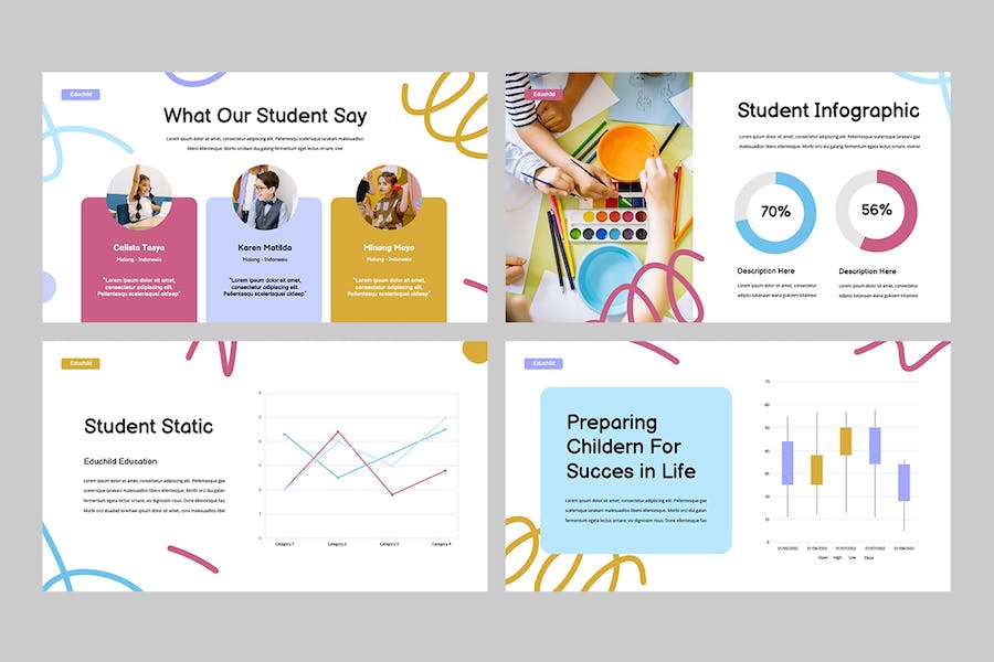 儿童早教培训教育课程学习PPT模板 - 顶尖PPT