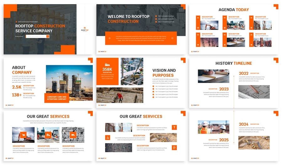 房地产建筑开发房屋维修施工建筑工程主题keynote模板 - 顶尖PPT