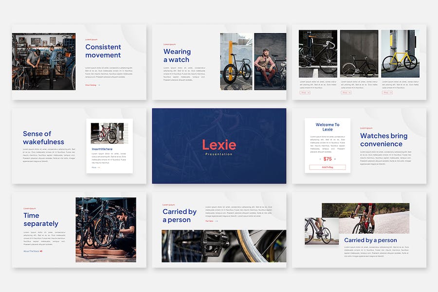 欧美简约风设计展示PPT模板 - 顶尖PPT