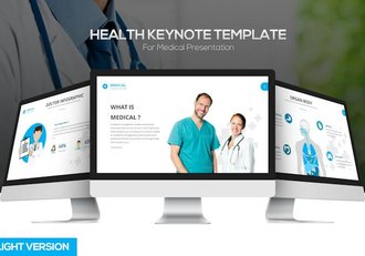 医疗健康临床服务品牌Keynote模板 - 顶尖PPT