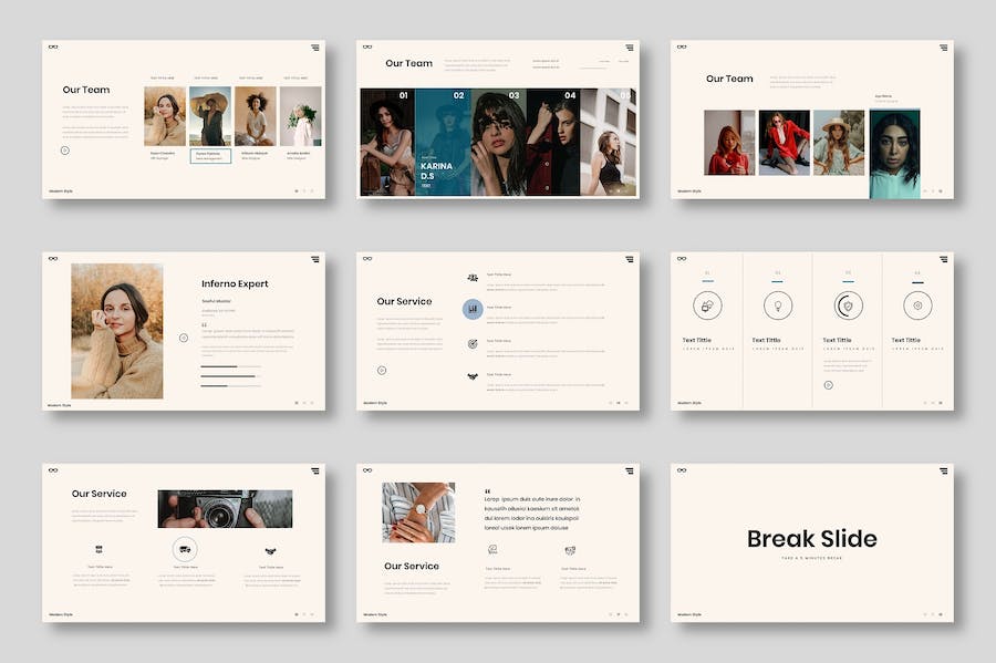 复古配色商务商业keynote模板 - 顶尖PPT