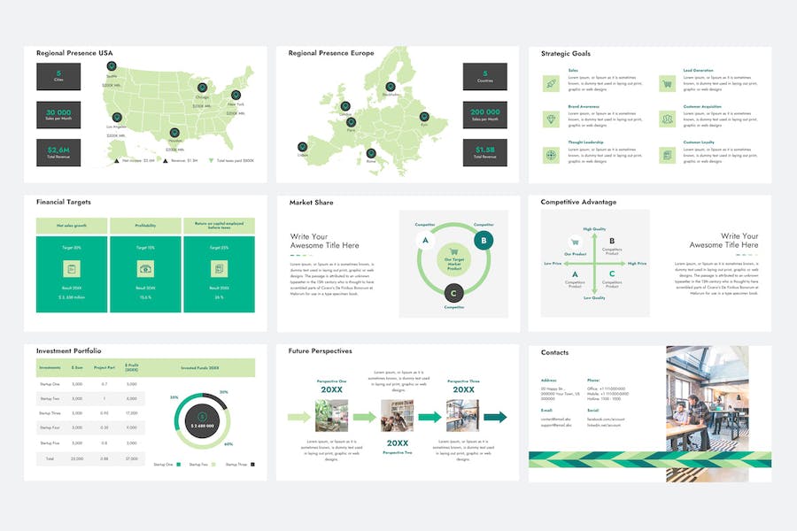 年度财务报告商业融资Keynote模板 - 顶尖PPT