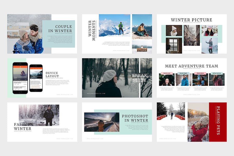 冬季主题活动宣传推广PPT模板 - 顶尖PPT