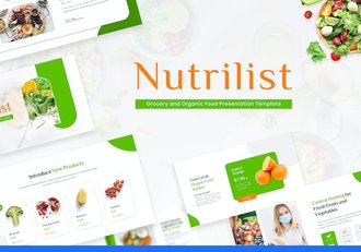 营养师有机食品健康生活PPT模板 - 顶尖PPT