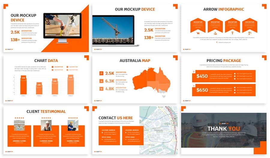 房地产建筑开发房屋维修施工建筑工程主题keynote模板 - 顶尖PPT