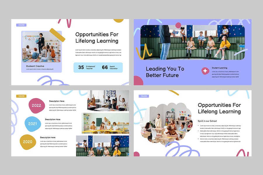 儿童早教培训教育课程学习PPT模板 - 顶尖PPT