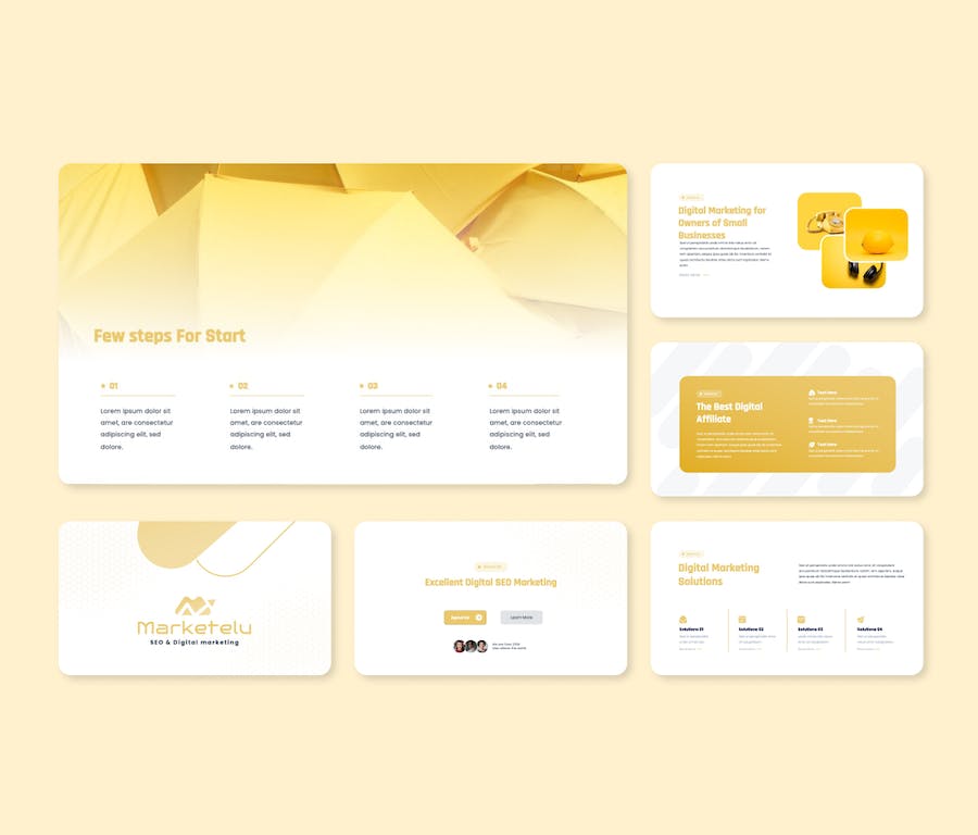 SEO及数字营销业务PPT模板 - 顶尖PPT
