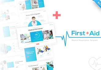 大气医疗医学医药急救医疗主题演讲keynote模板 - 顶尖PPT