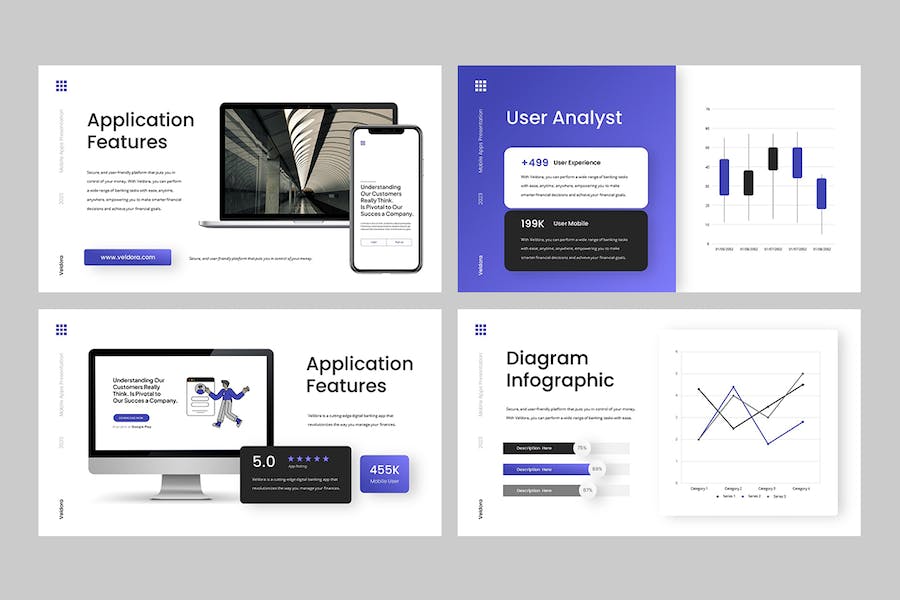 移动应用APP开发设计方案PPT模板 - 顶尖PPT